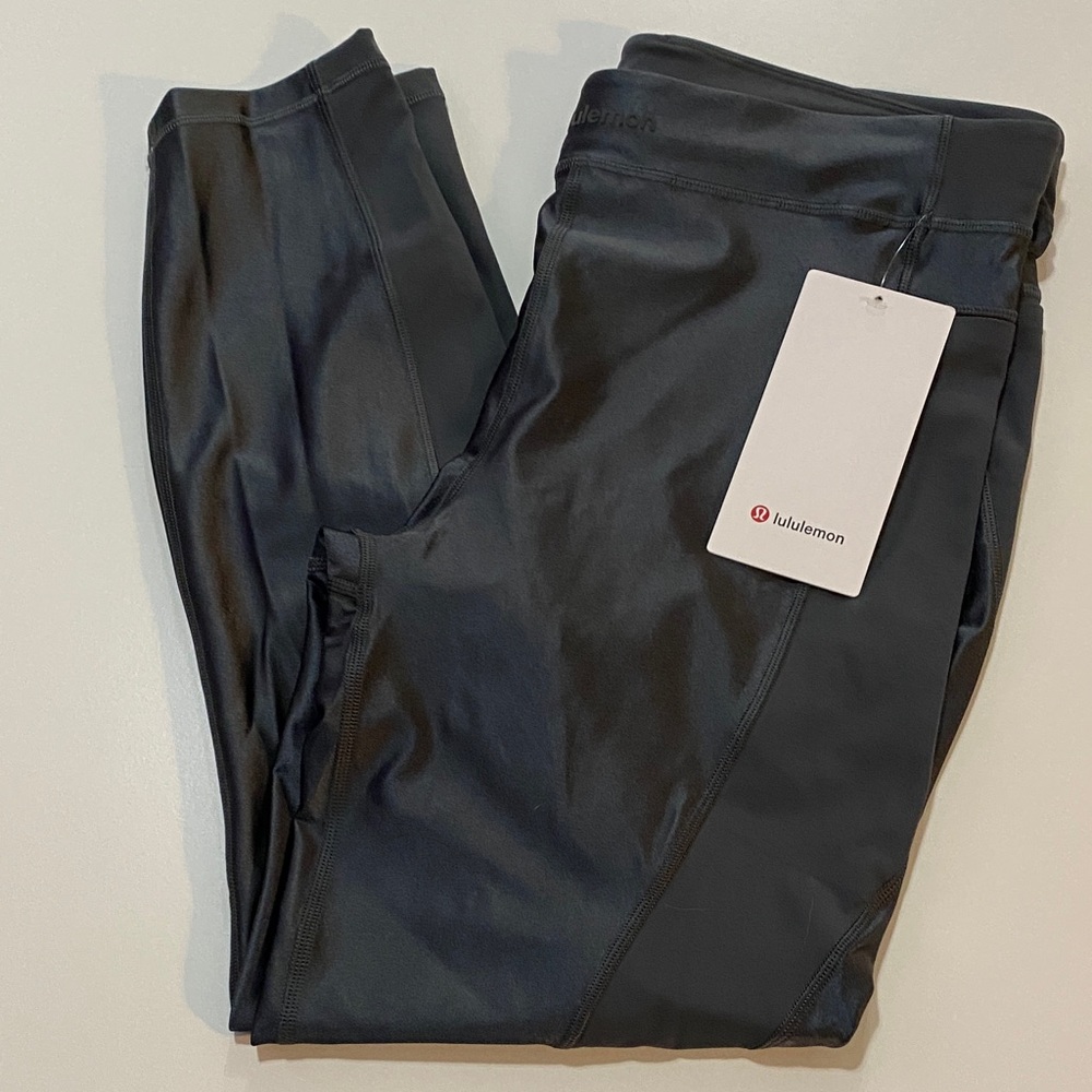 Lululemon - Satin Shine Panelled Tight 25” *Wordmark - NWT